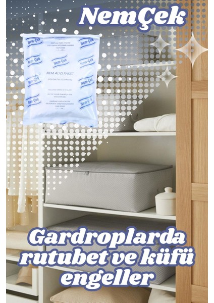 Nemçek Nem Emici Çekici Rutubet Alici Küf Önleyici Kötü Koku Giderici 2000 gr (10 Paket)