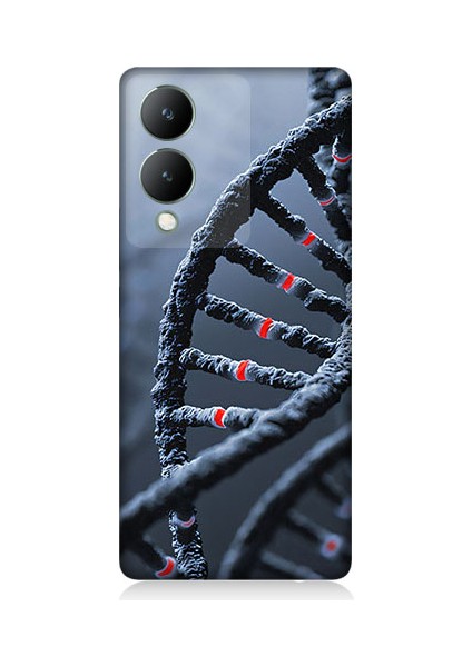 Vivo Y17S Uyumlu Dna Sarmalı Desenli Silikon Kılıf