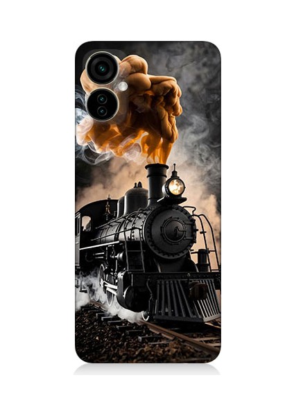 Tecno Camon 19 Neo Uyumlu Kara Tren Desenli Silikon Kılıf