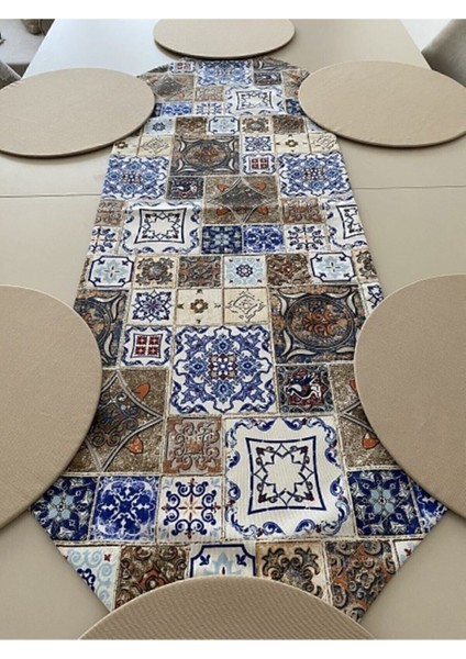 Çini Desenli Runner ve Supla Seti fiyatları