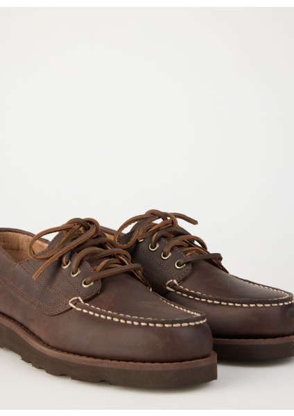 Deri Koyu Kahve Erkek Günlük Ayakkabı Askookfıeld Crazy Horse indirimleri