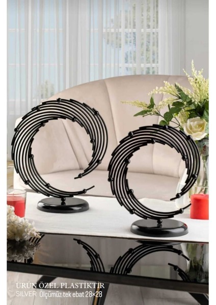 2 Li Dekoratif Plastik Aksesuar Obje Rüzgar Gülü Ev ve Ofis Dekoru