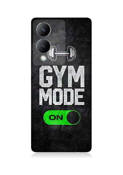Vivo Y17S Uyumlu Gym Mode Desenli Silikon Kılıf