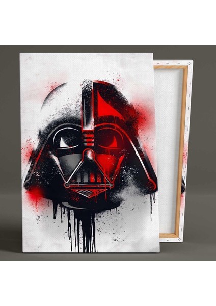 Efsane Film Darth Wader Kara Lord Kask Sprey Kare Kanvas Tablo
