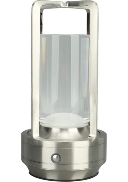 Cata Masa Lambası 3 Renk Şarjlı Dimmerli 17.5X9MM Füme (Vegas) Komidin Lambası, Yatak Odası Için Akülü Masa Lambası LED (Sılver) modelleri