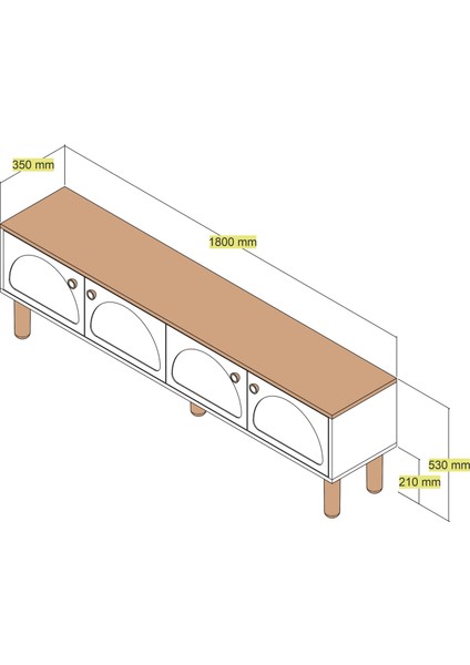 Variant Bohem Tv Ünitesi - Krem indirimleri