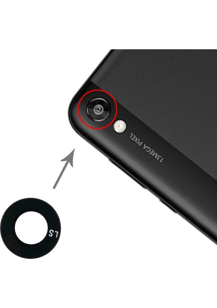 Huawei Honor 8s Için Arka Kamera Lensi (Yurt Dışından)