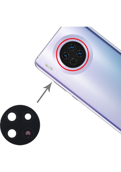 Huawei Mate 30 Için 10 Adet Arka Kamera Lensi (Yurt Dışından)