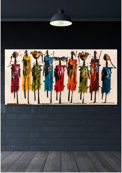 80 x 40 cm Totemler Duvar Kanvas Tablo