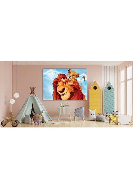 Aslan Kral Çocuk Odası Tabloarı Hediye Hediyelik