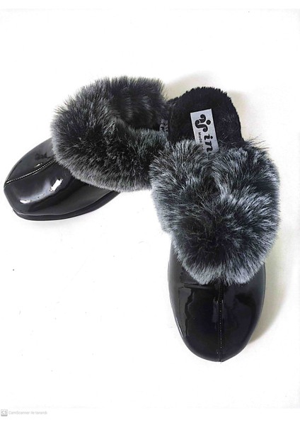 Kadın Önü Kapalı Kürklü Kışlık Ev Gündelik Terlik modelleri