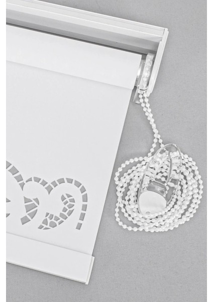 Stor Perde Lazer Kesim 601303 Beyaz Salon Perdesi fiyatları