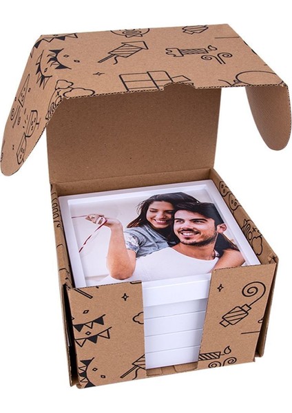Tekno Trust Yapışkanlı Sök-Tak Beyaz Pola Çerçeveler - 3'lü Paket 14X14CM Masaüstü ve Duvar Çerçevesi fırsatları