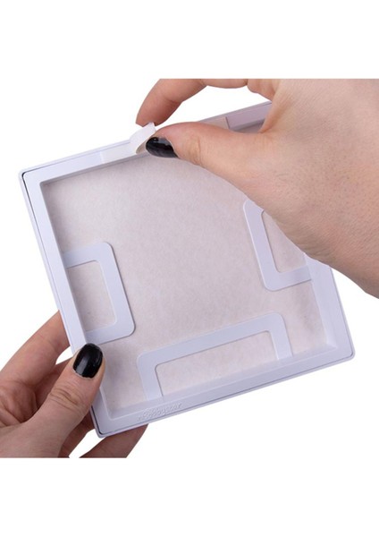 Tekno Trust Yapışkanlı Sök-Tak Beyaz Pola Çerçeveler - 3'lü Paket 14X14CM Masaüstü ve Duvar Çerçevesi indirimleri