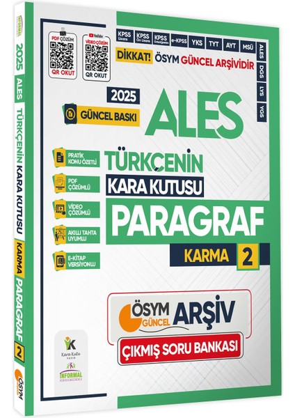 2025 ALES Türkçenin Kara Kutusu ÖSYM Çıkmış Soru Bankası 4’lü Set