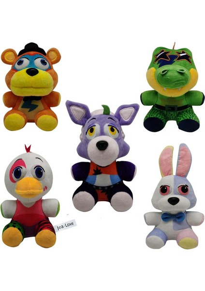 Sundrop Fnaf Final Boss Peluş Oyuncak 5 Parçalı Set (Yurt Dışından)