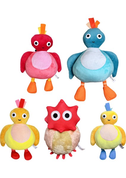 Twirlwoos Eğlenceli Robin Peluş Oyuncak Çocuk Hediyesi Bebeğin Animasyonu 5 Parçalı Set (Yurt Dışından)