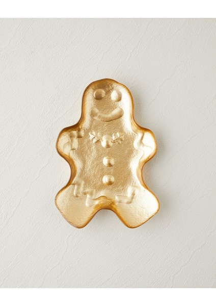 English Home Gingerman Cam Çerezlik 21 cm Gold