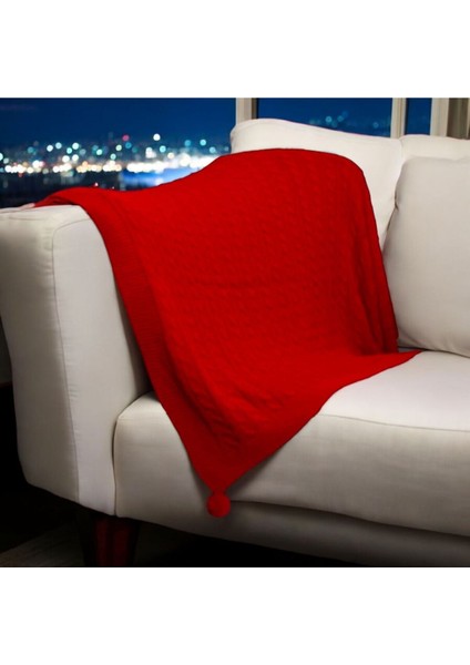 Tv Battaniyesi 130X170 cm Kırmızı