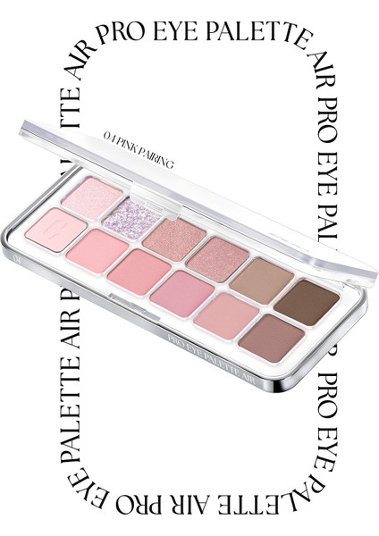 Hafif Dokulu Yoğun Renklere Sahip Göz Farı Paleti CLIO Pro Eye Palette Air (04 Pink Pairing)