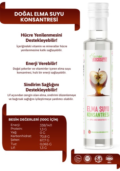 Havran Kocaseyit Doğal Elma Suyu Konsantresi 250 ml