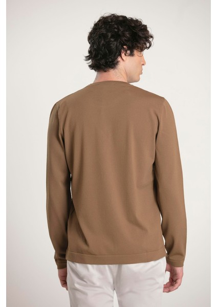 Bisiklet Yaka Basic Erkek Kazak