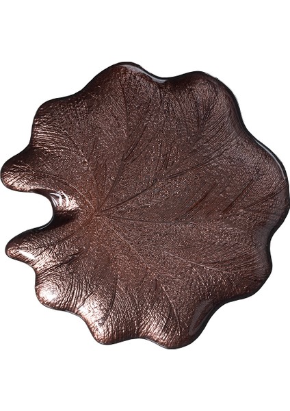 Lotus Dekoratif Tabak - Küçük Boy - Kahverengi fırsatları