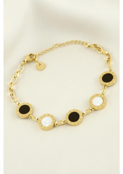 Sedef Lüks Çelik Bileklik