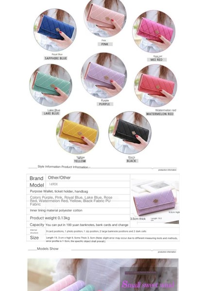 KADIN Uzun Çok Fonksiyonlu Işlemeli Büyük Kapasiteli Cüzdan (Yurt Dışından) modelleri