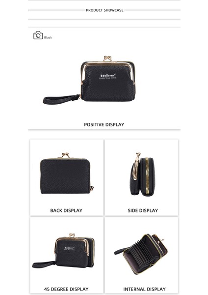 KADIN Kısa Koreli Versiyonu Fermuarlı Kart Çantası Cüzdan (Yurt Dışından) fırsatları