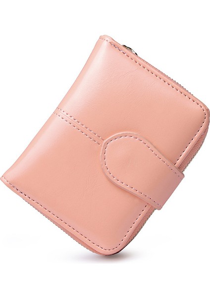 KADIN Kısa Fermuarlı Büyük Kapasiteli Kartlıklı Cüzdan (Yurt Dışından)