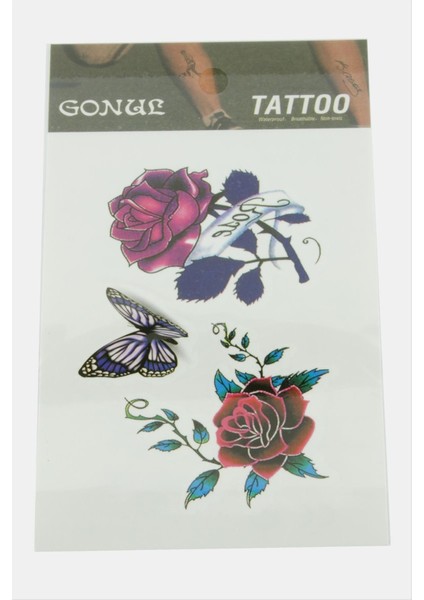 Gül Tattoo Dövme Sticker