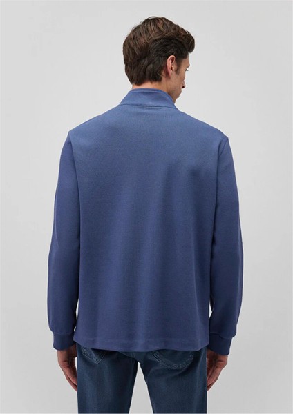 Mavı M0S10252-87737 Oceana Erkek Regular Yarım Fermuarlı Modellı Sweatshırt
