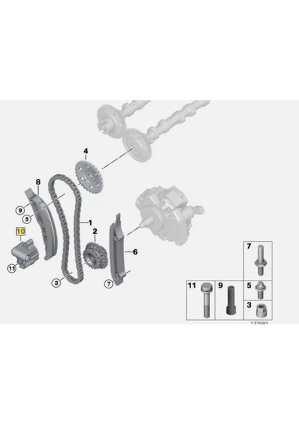 Zincir Gergisi M47N/M57N 13527787299 modelleri
