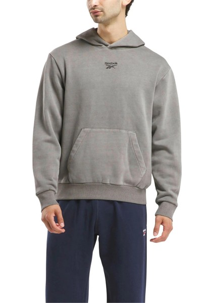 A10194407407 4W Rı Washed Oth Hood Sıyah Erkek Kapsonlu Sweatshırt