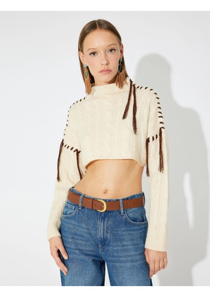 5WAK90564HT 051 Bej Kadın Knıtwear Kazak modelleri