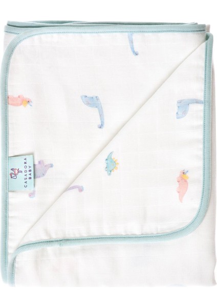 Dino 100% Pamuk Çift Taraflı Biyeli Müslin Battaniye modelleri