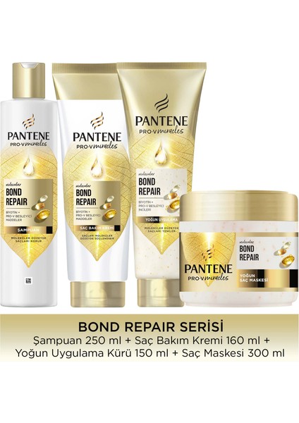 Bond Repair Şampuan 250 ml + Saç Kremi 160 ml + Yoğun Uygulama 150 ml + Maske 300 ml