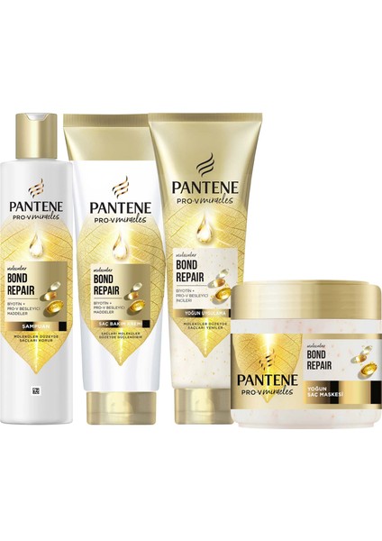Bond Repair Şampuan 250 ml + Saç Kremi 160 ml + Yoğun Uygulama 150 ml + Maske 300 ml