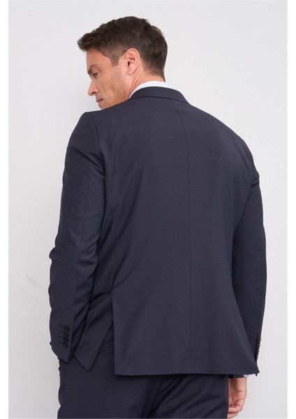 9554 Altınyıldız Sivri Yaka Çift Yırtmaçlı Slimfit Takım Elbise Lacivert fırsatları