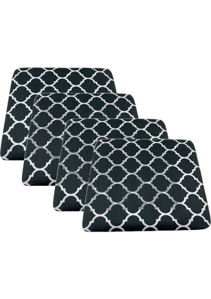 Knsz sırt minderi 4 lü mazlum viona kumaş cırtlı tel sandalyesi sırtı için