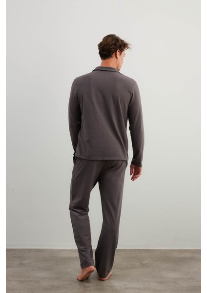 Erkek Pamuklu Cepli Uzun Pijama Altı