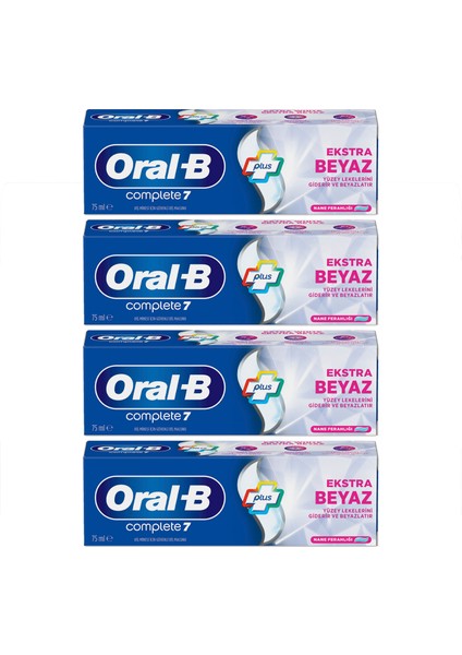 complete 7 Ekstra Beyaz Diş Macunu 75 ml x 4 fiyatları