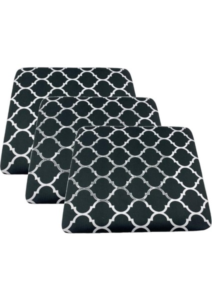 Knsz sırt minderi 3 lü mazlum viona kumaş cırtlı tel sandalyesi sırtı için