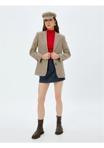 5WAK70091PW 710 Lacıvert Kadın Dokuma Etek fiyatları