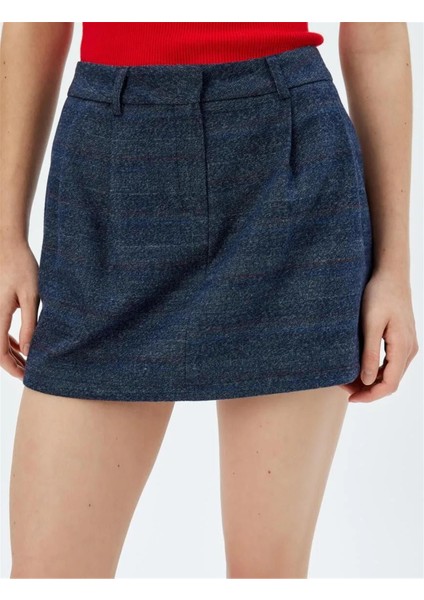 5WAK70091PW 710 Lacıvert Kadın Dokuma Etek indirimleri