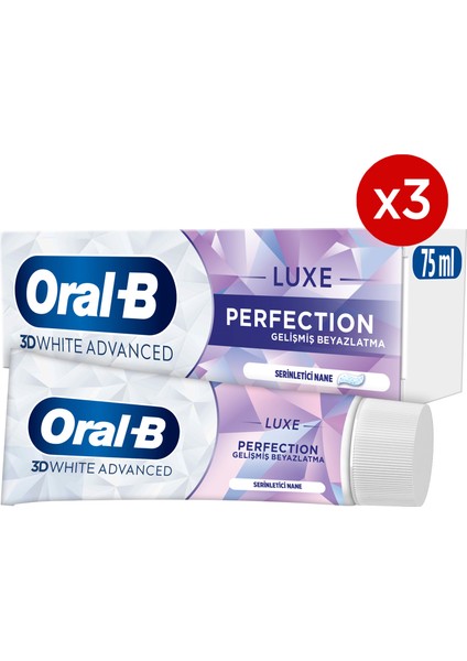 pro 3D White Advanced Luxe Perfection Diş Macunu 75 ml x 3