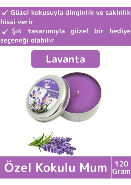 Premium Özel Metal Kutulu Arınma Huzur Meditasyon Yoga Esans Dekoratif Mum Oda Kokusu 120 Gram