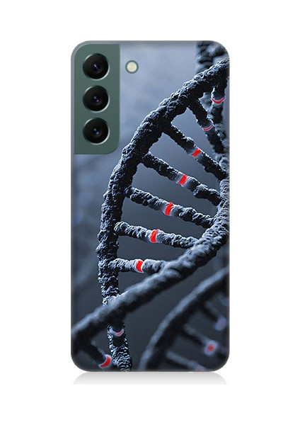 Samsung Galaxy S22 Uyumlu Dna Sarmalı Desenli Silikon Kılıf