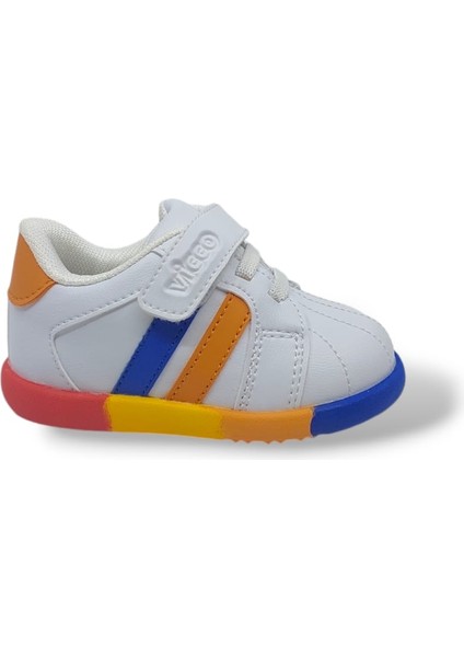 Heika Unisex Ilk Adım Bebek Beyaz Sneaker Ayakkabı